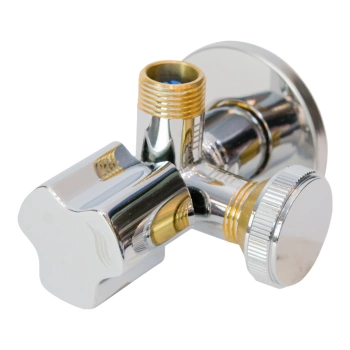 Zawór Kątowy Antykamienny z Filtrem 1/2"x3/4"x3/8" Duro Art Bis