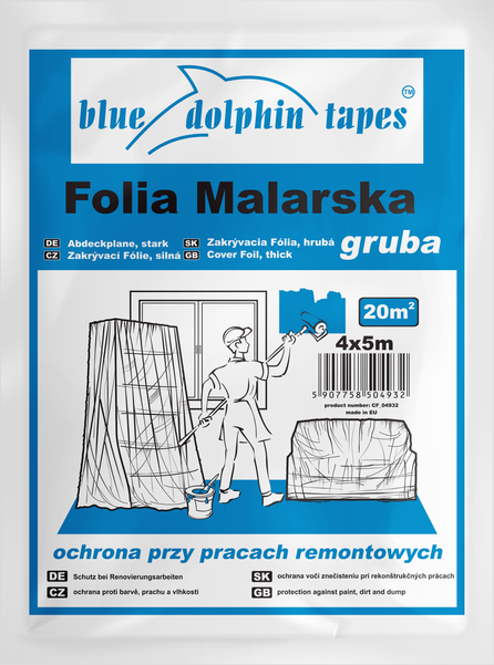 Folia malarska Gruba 4 x 5 m