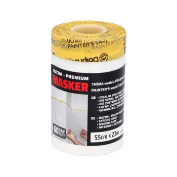 Masker – Taśma Washi z Folią Malarską 55cm x 23m