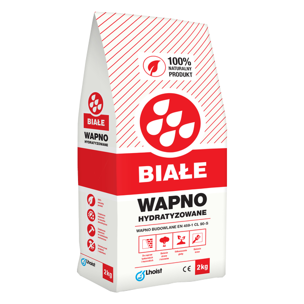 Wapno budowlane hydratyzowane białe 2 kg 