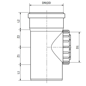 Czyszczak / Rewizja do kanalizacji zewnętrznej 110 mm