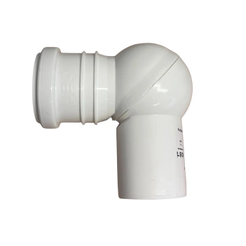 Kolano Nastawne 50/0-90 Białe Leo Minor