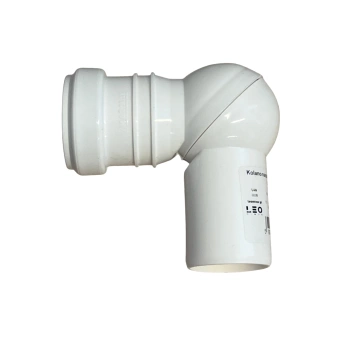 Kolano Nastawne 40/0-90 Białe Leo Minor