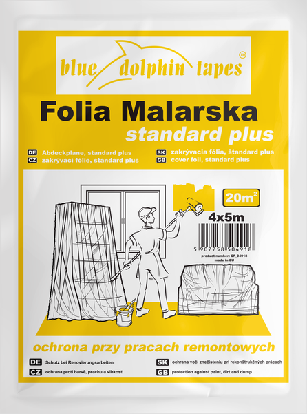 Folia malarska Standard Plus 4 x 5 m