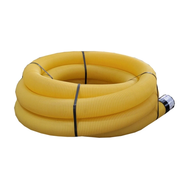 Rura drenarska bez otworów 100mm zwój 10mb