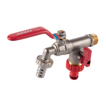 Zawór kulowy czerpalny 3/4" z dwoma przyłączami