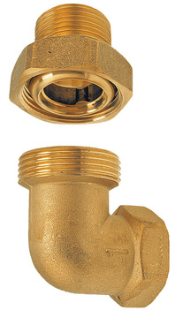 Śrubunek mosiężny kątowy z oringiem 1''