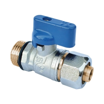 Zawór Kulowy Mini 1/2"x16 mm Niebieski Calido