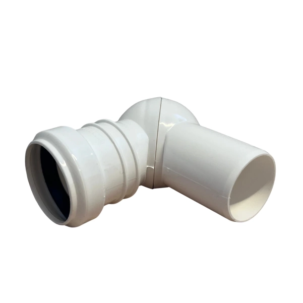 Kolano Nastawne 40/0-90 Białe Leo Minor