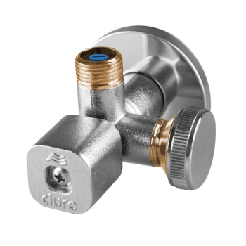 Zawór Kątowy Antykamienny z Filtrem 1/2"x3/4"x3/8" Duro Solid