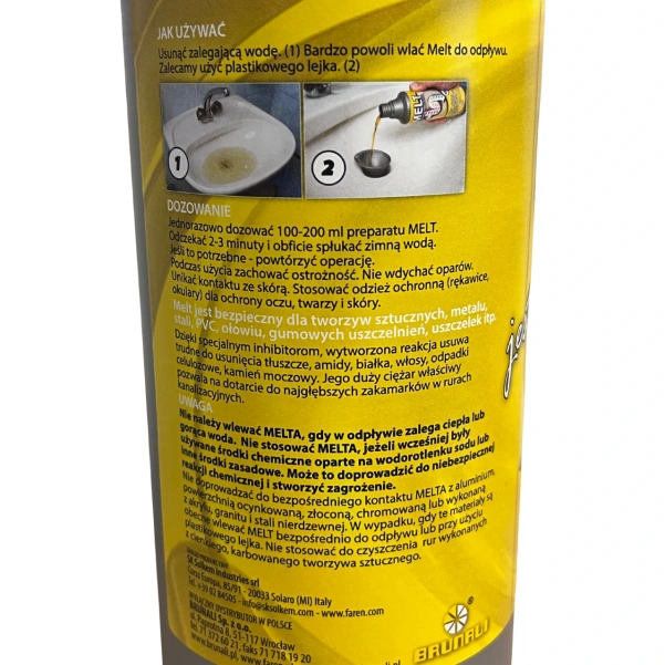 MELT Środek Udrażniający do Rur Kanalizacyjnych 750 ml