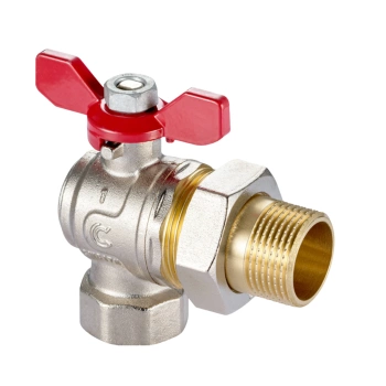 Zawór Kulowy GW/GZ Kątowy z Półśrubunkiem 3/4" Calido