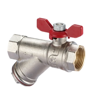 Zawór Kulowy GW/GW z filtrem 1" Motylek Calido