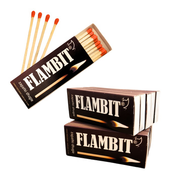 Zapałki długie Flambit zestaw 10 paczek / opak.15 szt.