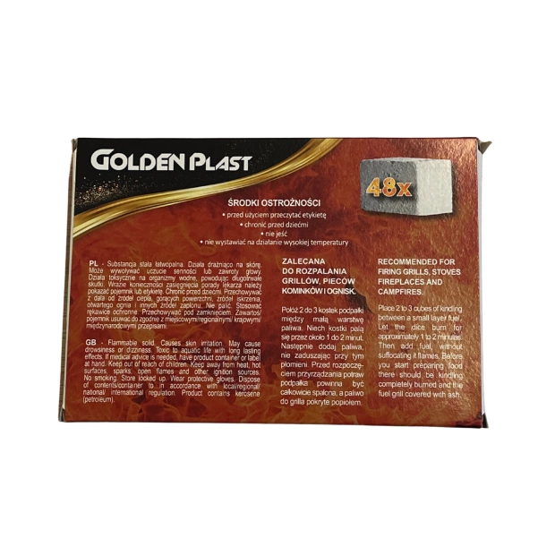 Podpałka biała Golden Plast 48 kostek