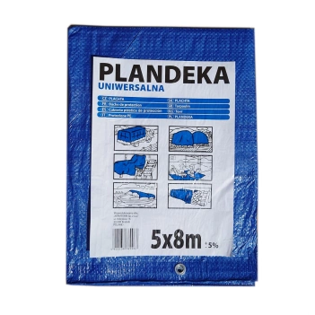 Plandeka uniwersalna 5x8m 