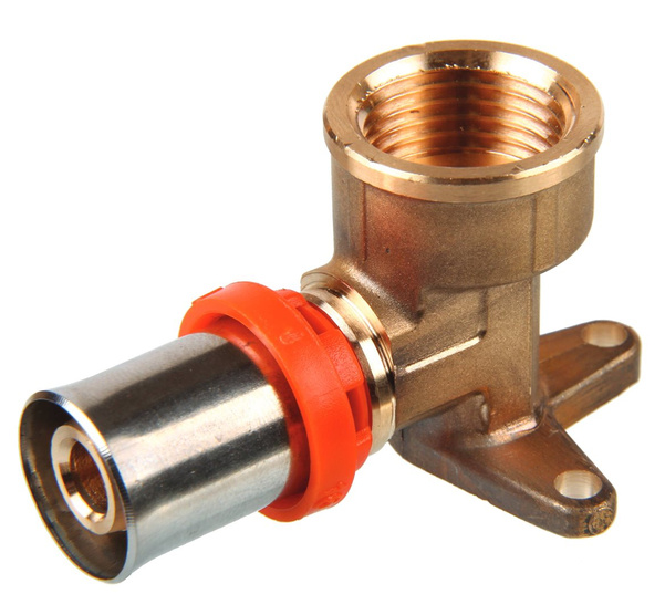Kolano z wieszakiem GW fi 25 3/4" zaprasowywane PEX