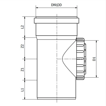 Czyszczak / Rewizja do kanalizacji zewnętrznej 160 mm