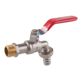 Zawór Kulowy Czerpalny z Metalową Złączką 1/2" Ferro F-Comfort