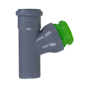 Trójnik Nastawny Kanalizacji Wewnętrznej 50/45-88 Szaro-Zielony