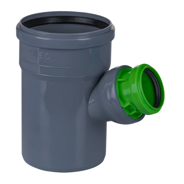Trójnik Nastawny Kanalizacji Wewnętrznej 110/50/45-88 Szaro-Zielony