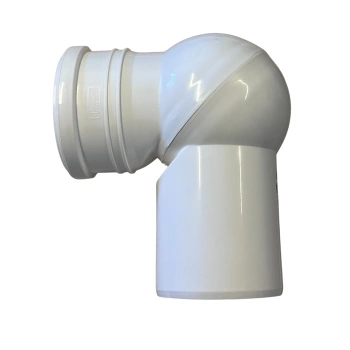 Kolano Nastawne 110 Białe z Kielichem Klasycznym WC