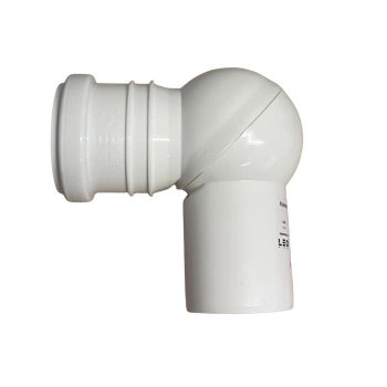 Kolano Nastawne 50/0-90 Białe Leo Minor