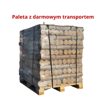 Brykiet Drzewny Walec 18,2 MJ 960 kg Paleta Transport Gratis