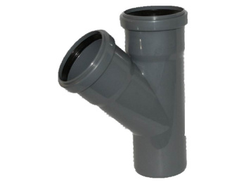 Trójnik kanalizacji wewnętrznej PP 75/75/45
