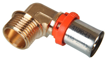 Kolano GZ fi 16 1/2" zaprasowywane PEX