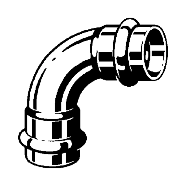 Kolano Nyplowe Profipress G Dwukielichowe 90° 18 mm Viega