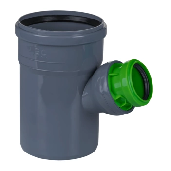 Trójnik Nastawny Kanalizacji Wewnętrznej 110/50/45-88 Szaro-Zielony