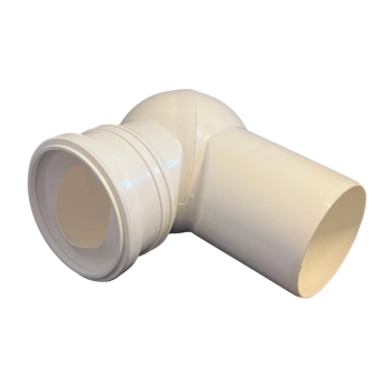 Kolano Nastawne 110 Białe z Kielichem Klasycznym WC