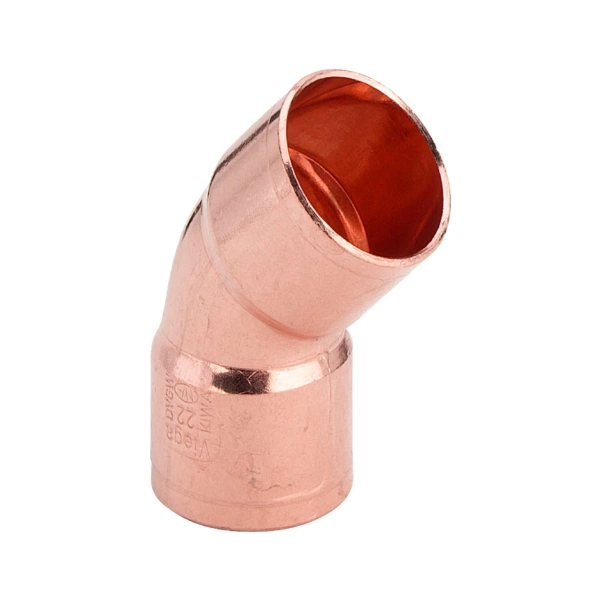 Kolano Nyplowe Miedziane 18mm x 45° 2-K Viega