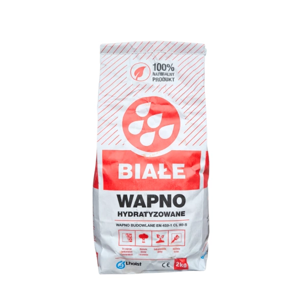 Wapno budowlane hydratyzowane białe 2 kg