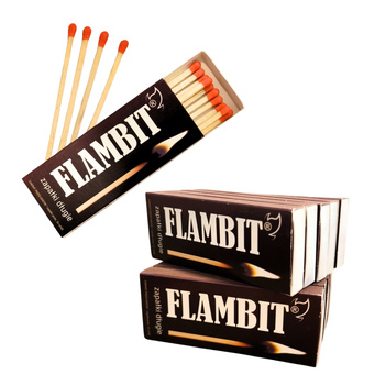 Zapałki długie Flambit zestaw 10 paczek / opak.15 szt.