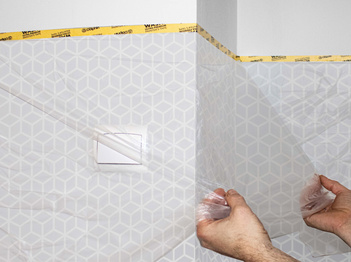 Masker – Taśma Washi z Folią Malarską 110cm x 23m