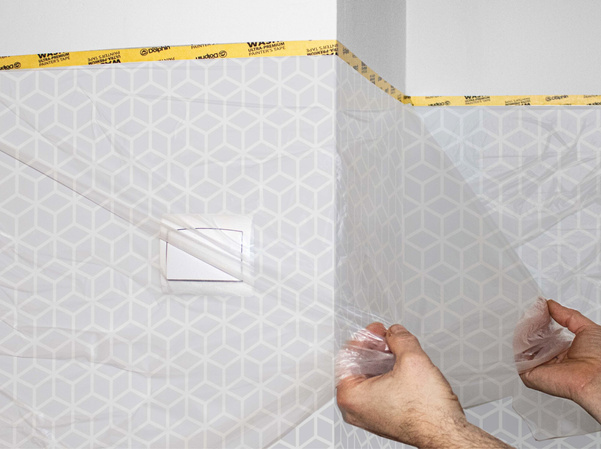 Masker – Taśma Washi z Folią Malarską 110cm x 23m