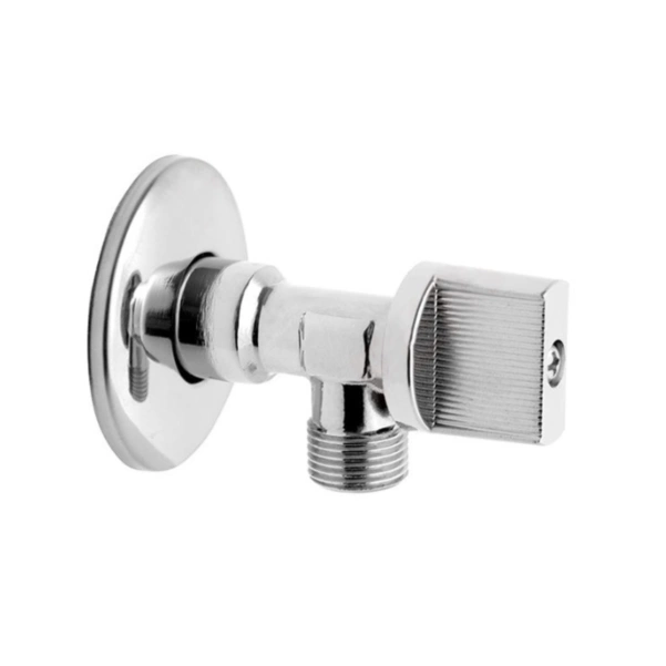 FERRO Zawór kątowy kulowy z rozetą 1/2" x 3/8" EZ1238K