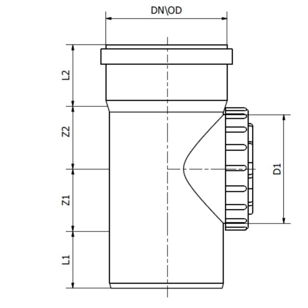 Czyszczak / Rewizja do kanalizacji zewnętrznej 110 mm