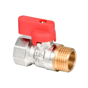 Zawór Kulowy Mini GW/GZ 1/2" Czerwony Calido