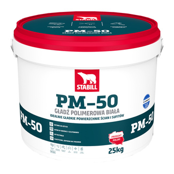 Gładź polimerowa biała STABILL PM-50 25kg