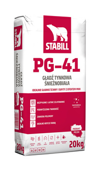 Gładź tynkowa śnieżnobiała STABILL PG-41 20kg