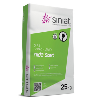 Gips szpachlowy NIDA START 25kg