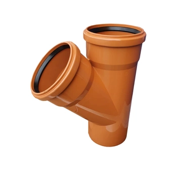 Trójnik kanalizacji zewnętrznej 110 x110/45 °