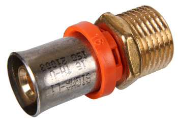 Złączka prosta GZ fi 25x1/2" zaprasowywana PEX