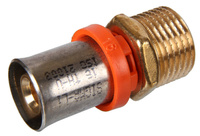 Złączka prosta GZ fi 16x3/4" zaprasowywana PEX