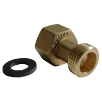 Półśrubunek Mosiężny Równoprzelotowy Nakrętny GW/GZ 1/2" Calido