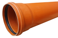 Rura kanalizacyjna zewnętrzna PVC-U SN4 200mm / 1m