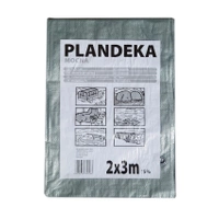 Plandeka mocna szara  2x3m 110g/m2